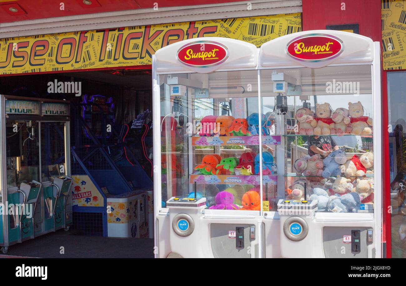 SouthendonSea, Eastern Esplanade, Essex, Britain. Amusement Arcades