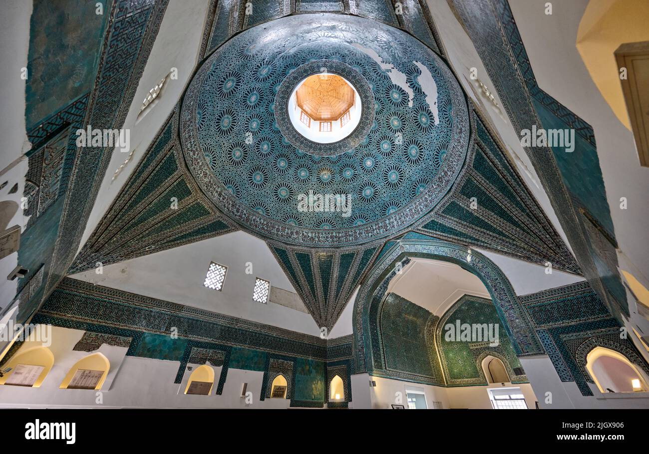 interior of Karatay Madrasa ceramics museum, Konya, Turkey Stock Photo