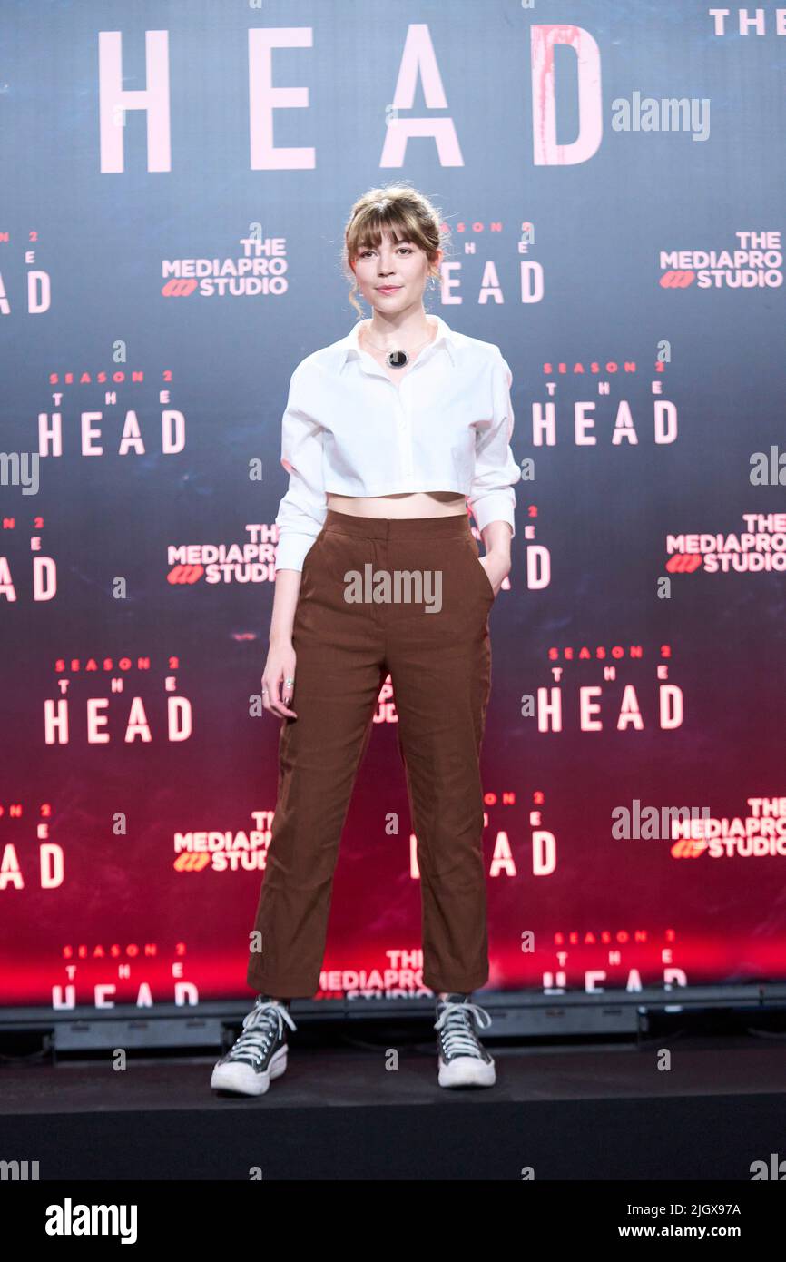 July 13, 2022, Madrid, Spain: Actress KATHARINE ODONNELLY at the photocall  during the presentation of the second season of The Head in Madrid,  Spain. (Credit Image: © Jack AbuinZUMA Press Wire Stock