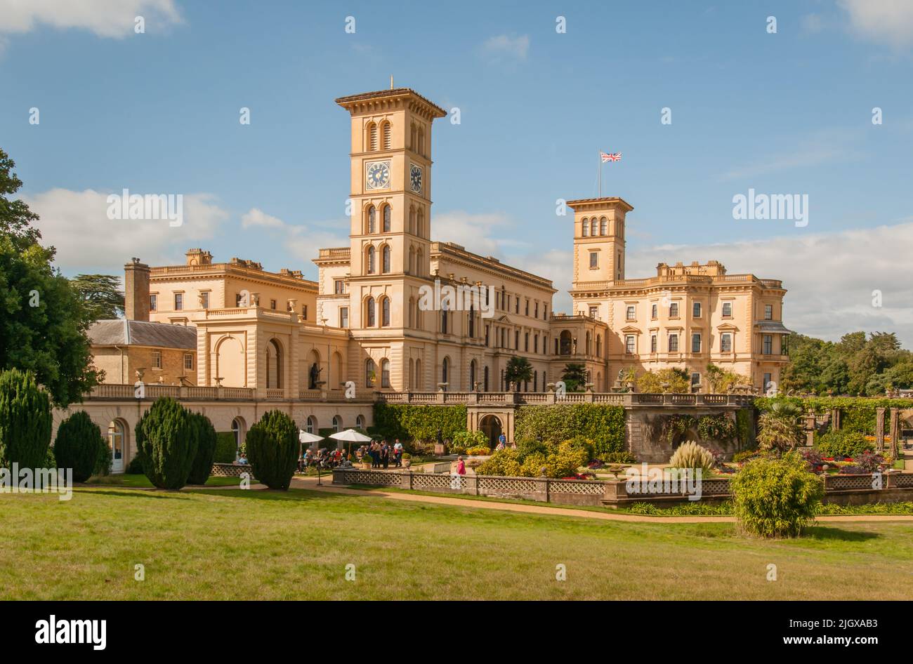 Queen Victoria's Summer retreat ,Osbourne House, East Cowes, Isle of Wight, Hampshire, England. Stock Photo