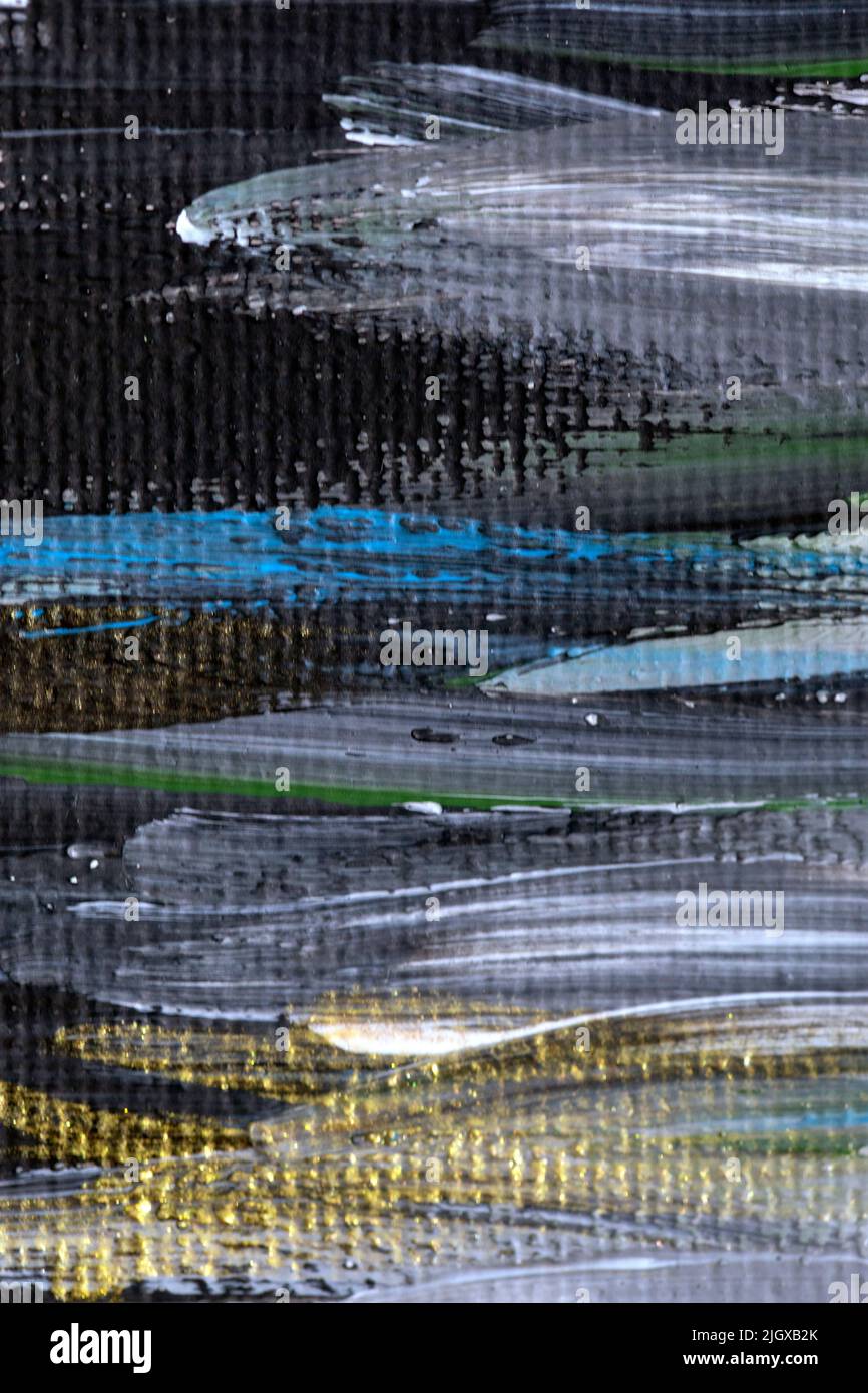 Colorful illustration with paint. Abstract background painted with acrylic, oil or gouache. Stock Photo