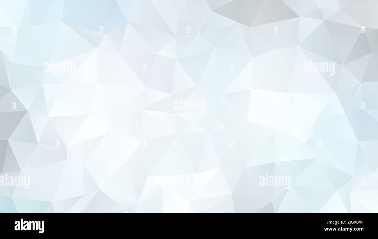 Gray polygon vector pattern background with slight turquoise hue. Abstract full frame 3D triangular low poly style background. Copy space. Stock Photo