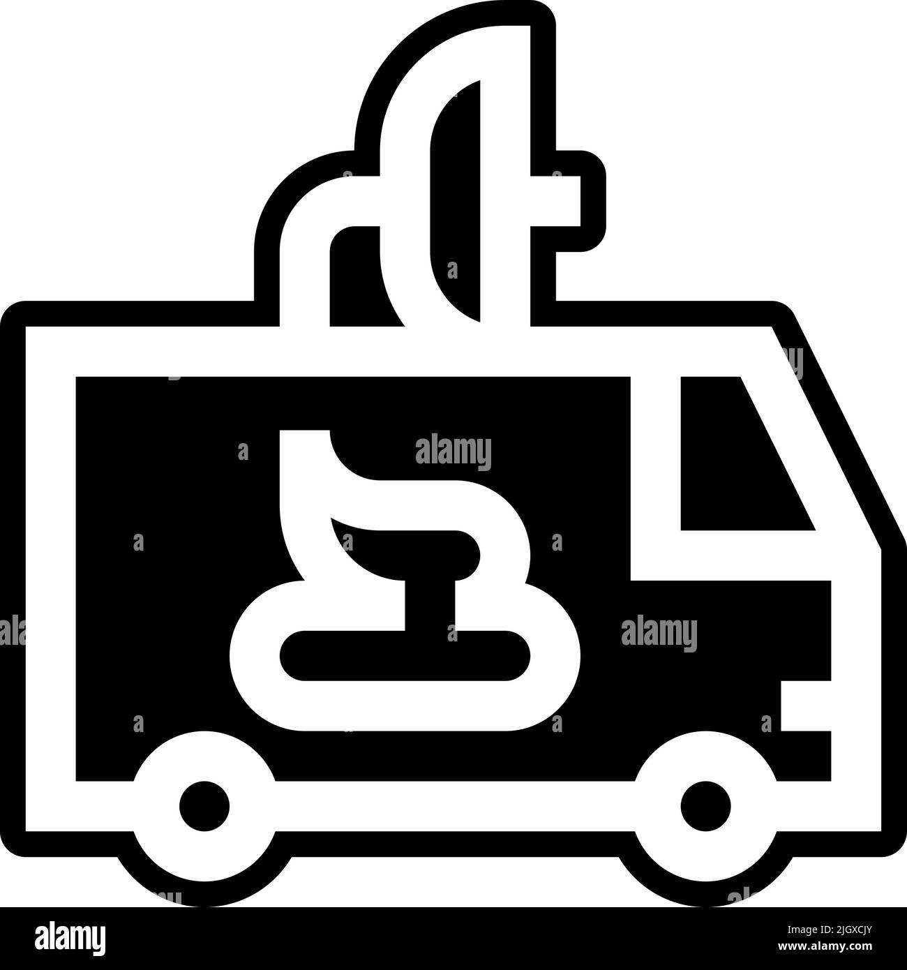Fake news mobile unit icon . Stock Vector