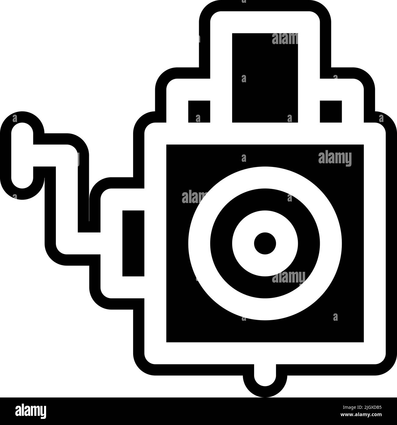 Fine arts videocamera icon . Stock Vector