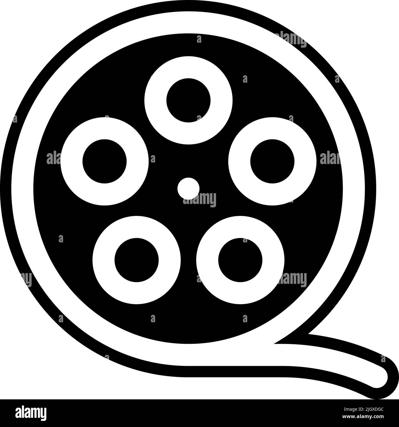 Fine arts movie icon . Stock Vector