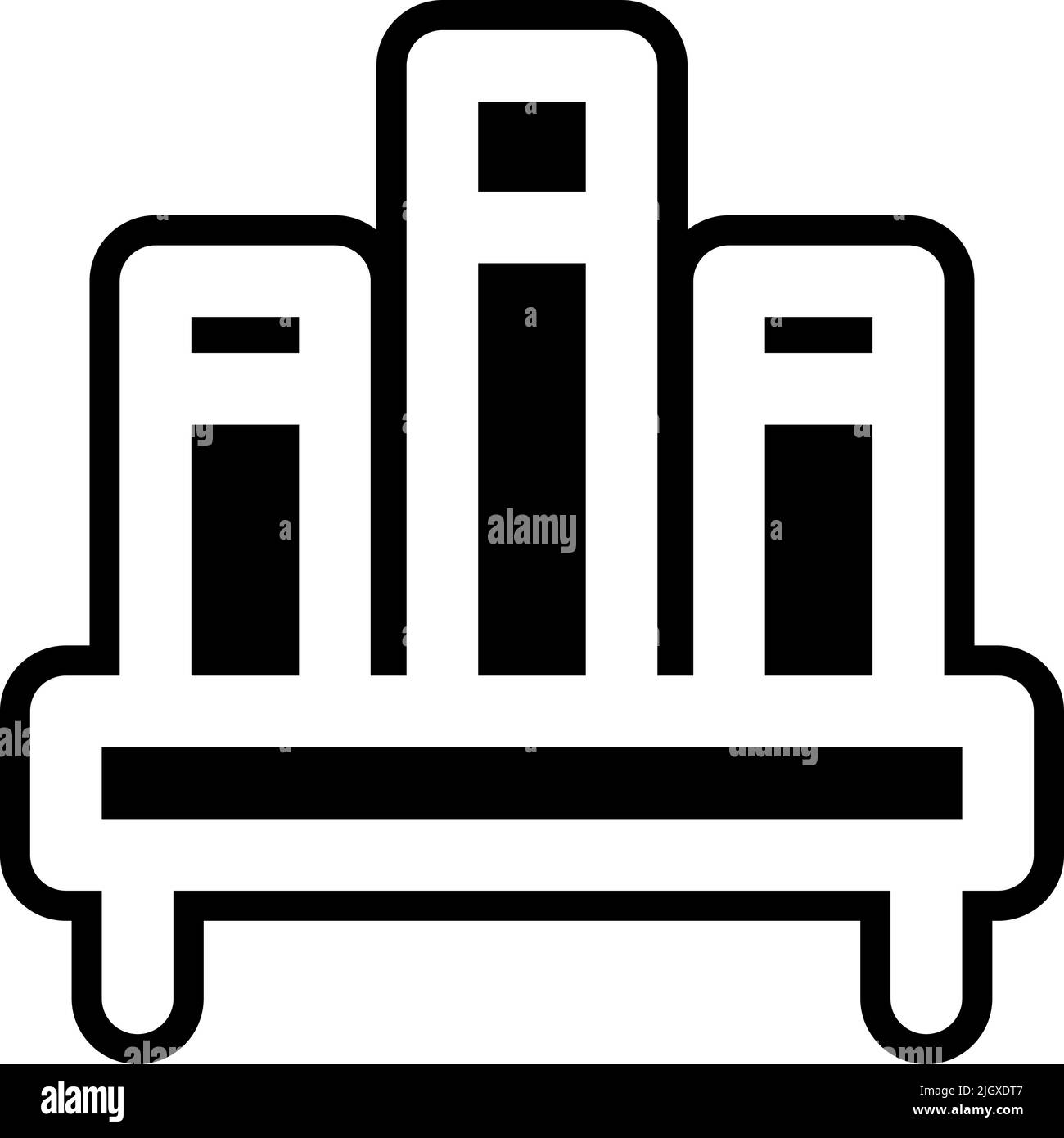 Furniture book shelf icon Stock Vector Image & Art Alamy
