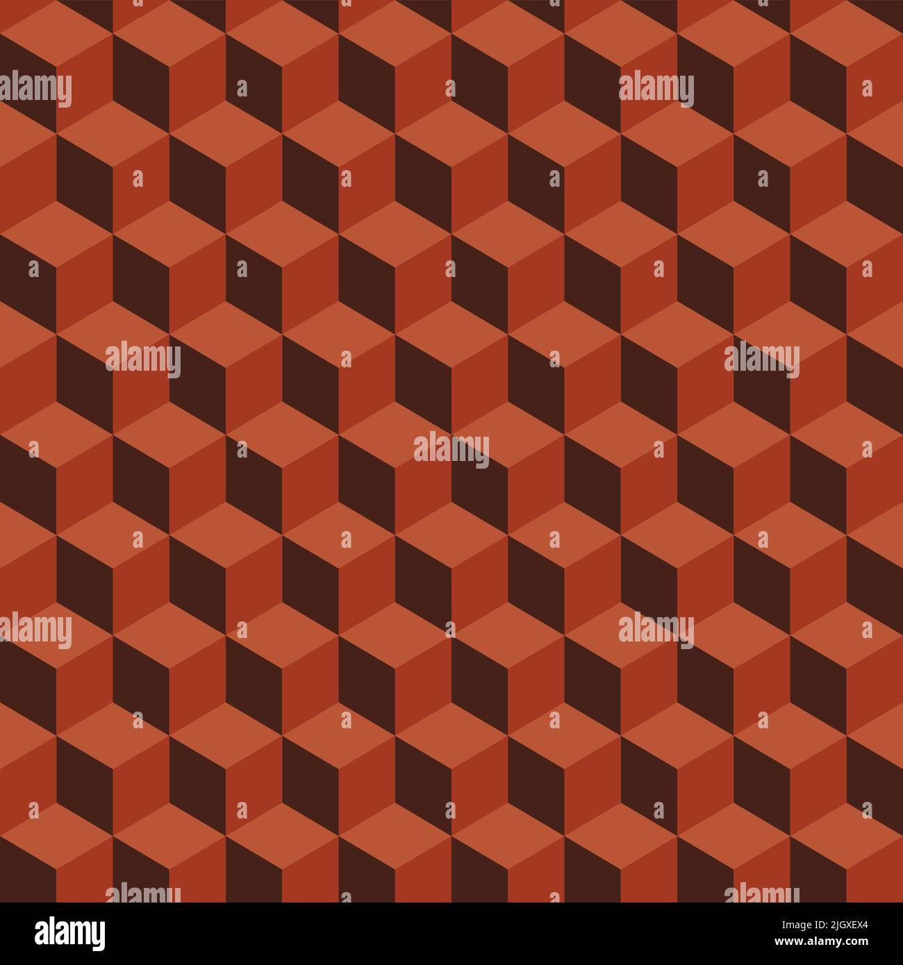 Geometric cube background, vector illustration. 3d geometric cube pattern Stock Vector