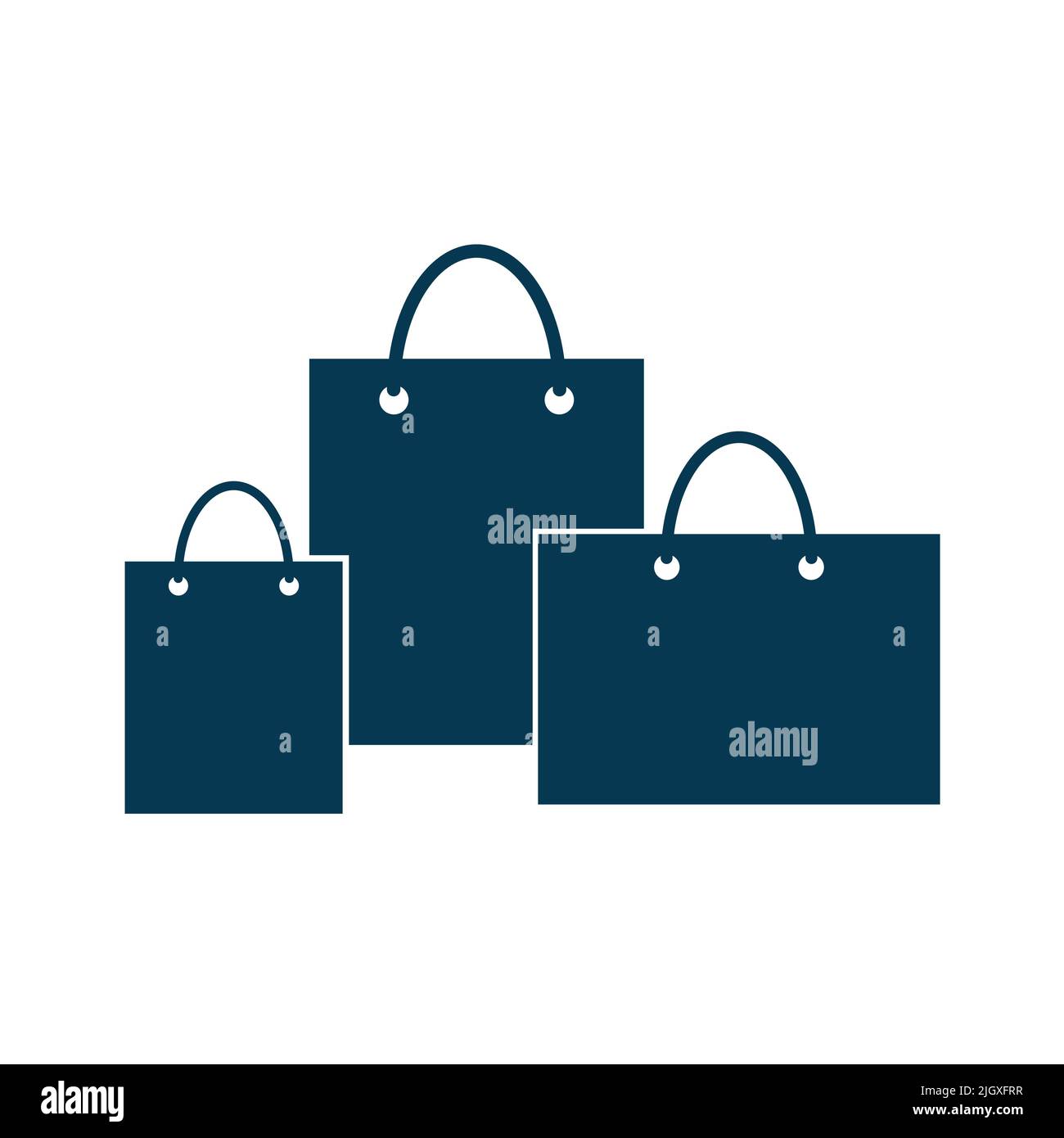 Paper bag shopping icon vector isolated on white background Stock ...