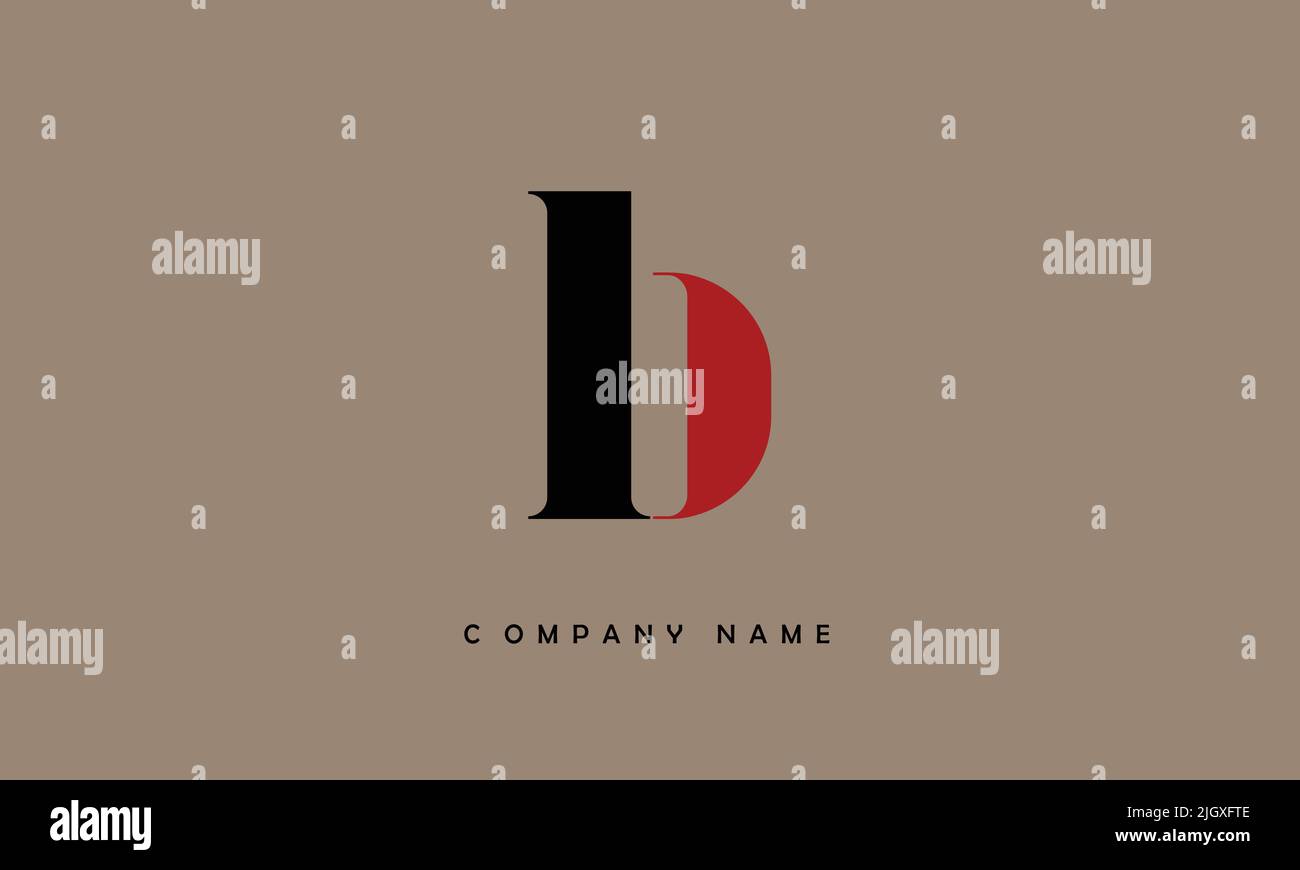 LB, BL Alphabets Letters Logo Monogram Stock Vector