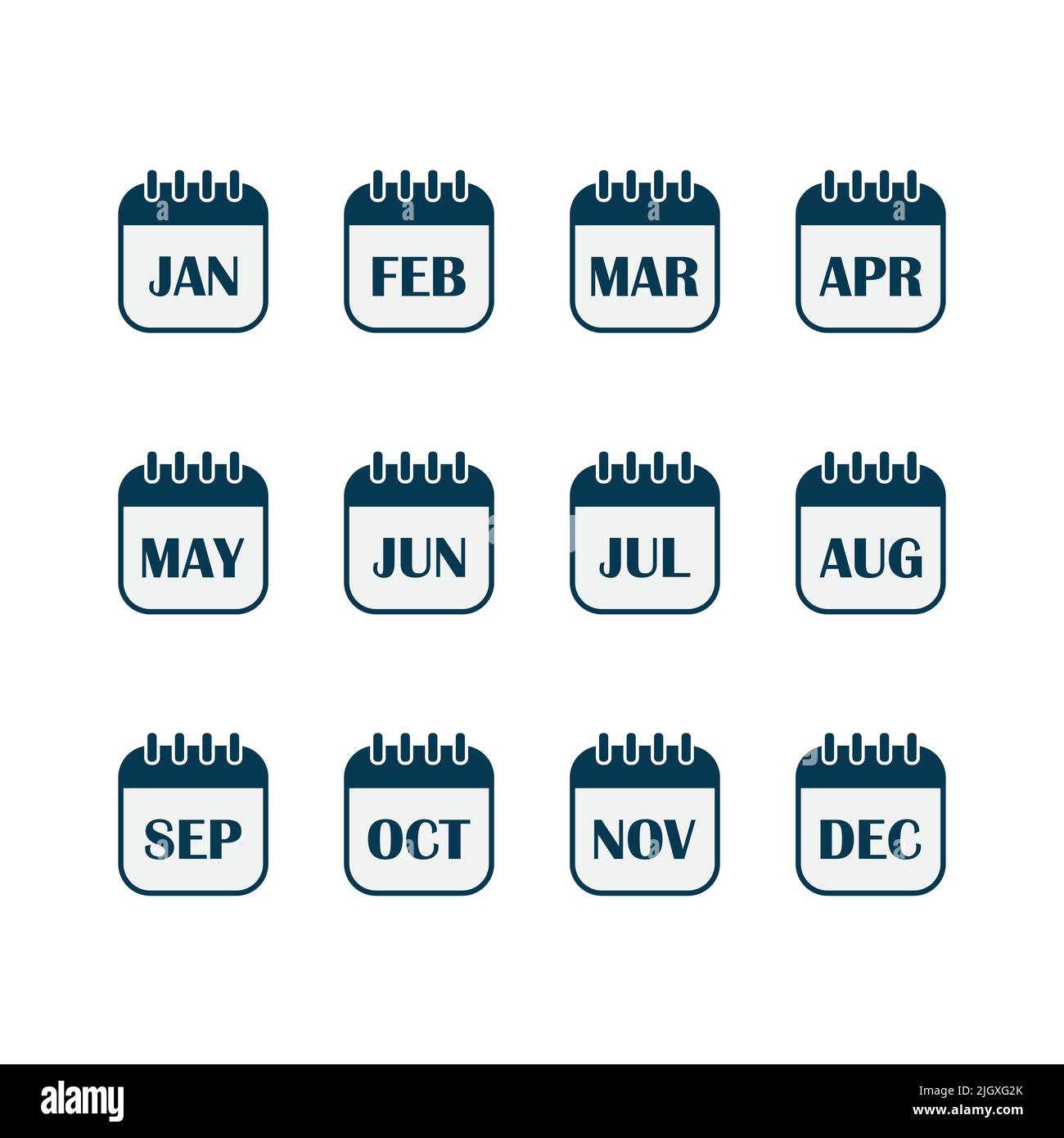 12 Months Of The Year Calendar