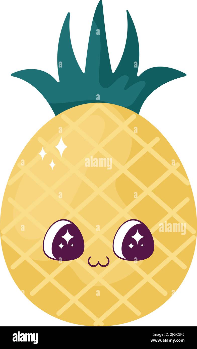 kawaii pineapple design Stock Vector Image & Art - Alamy