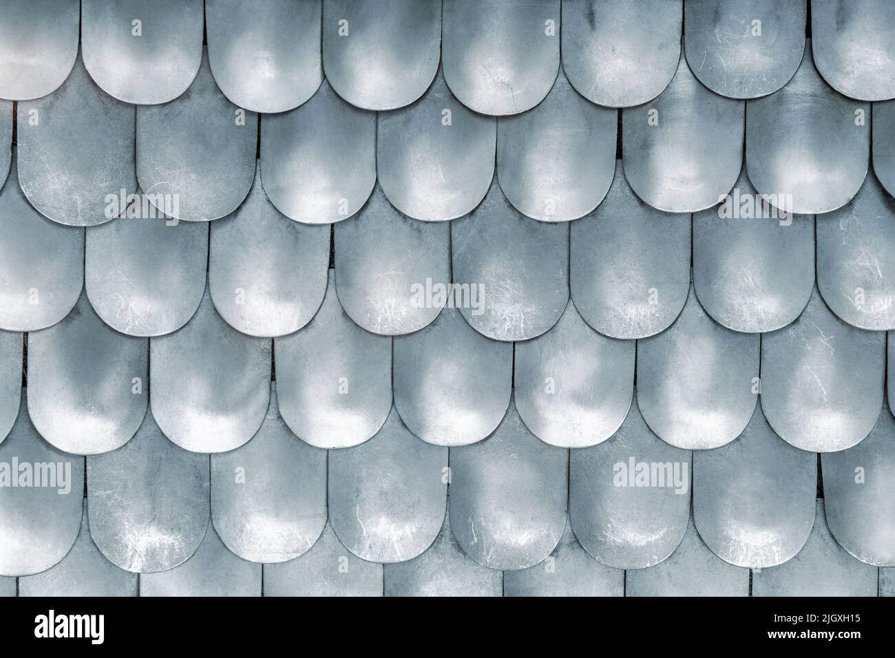 Closeup detail metallic texture pattern matte medieval replica steel