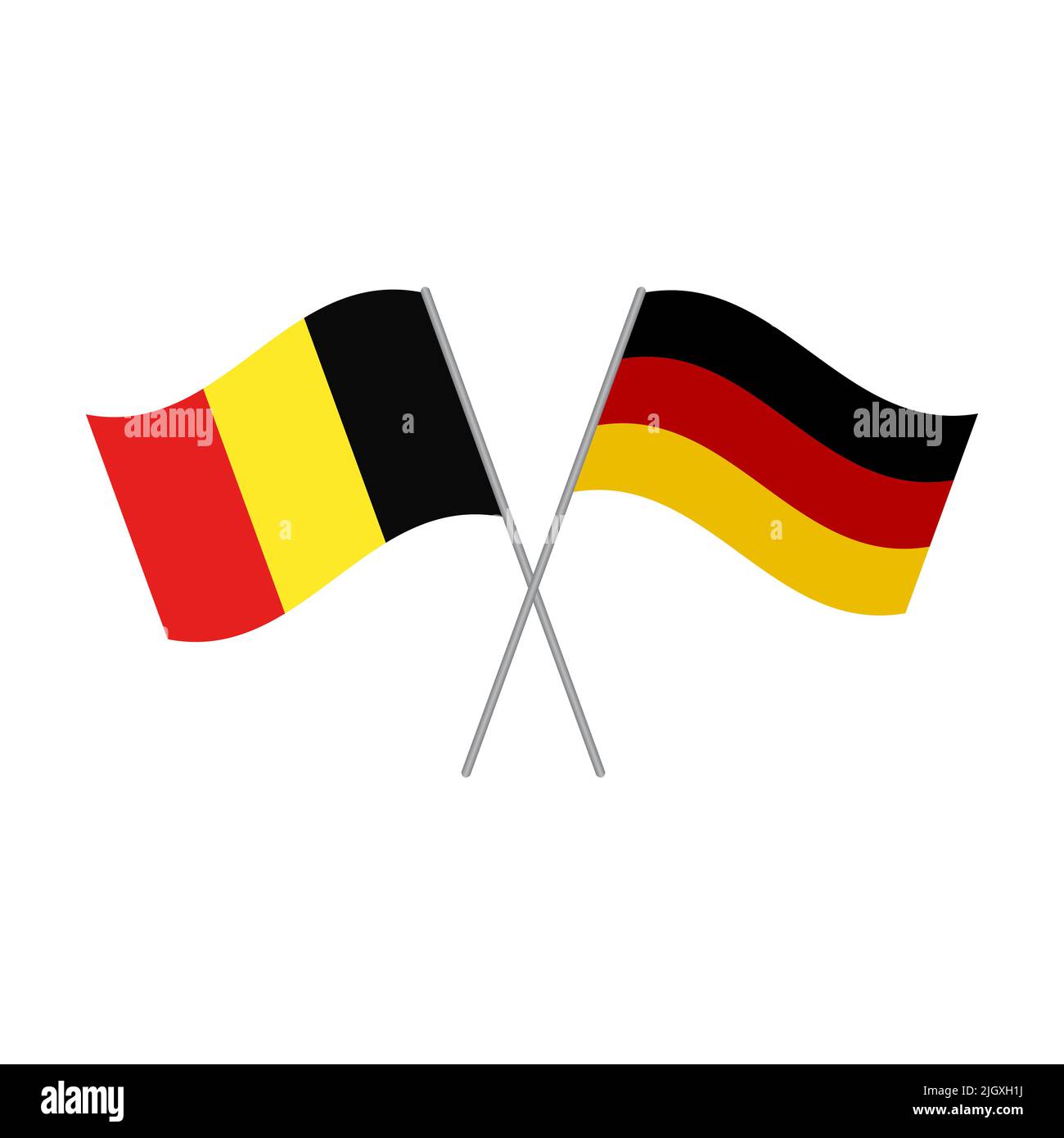 Belgian and German flags vector isolated on white background Stock ...