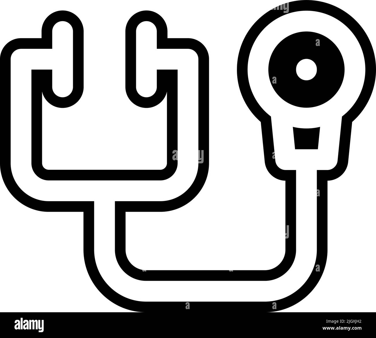 Health and medicine stethoscope icon Stock Vector Image & Art - Alamy