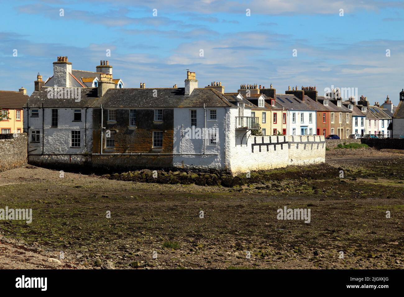 Coastal houses, Isle of Whithorn, Dumfries & Galloway, Scotland, UK