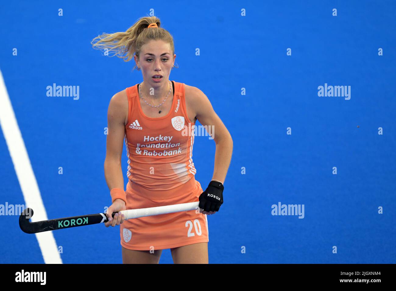 AMSTERDAM - Laura Nunnink of Holland hockey women during the match between  the Netherlands and Belgium at the Hockey World Cup at the Wagener stadium,  on July 12, 2022 in Amsterdam. ANP