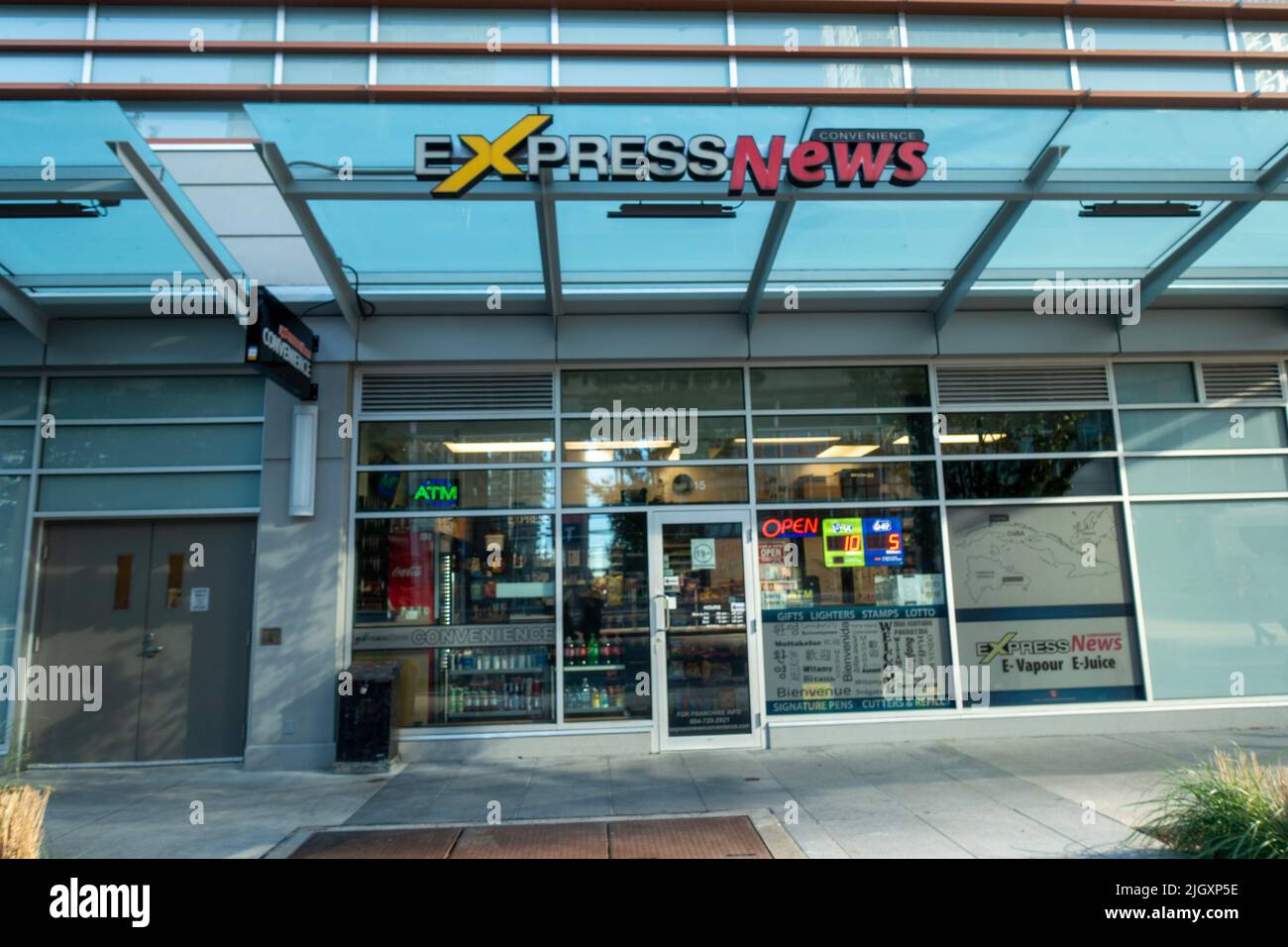 Express News convenient store in metrotown burnaby, BC Canada Stock