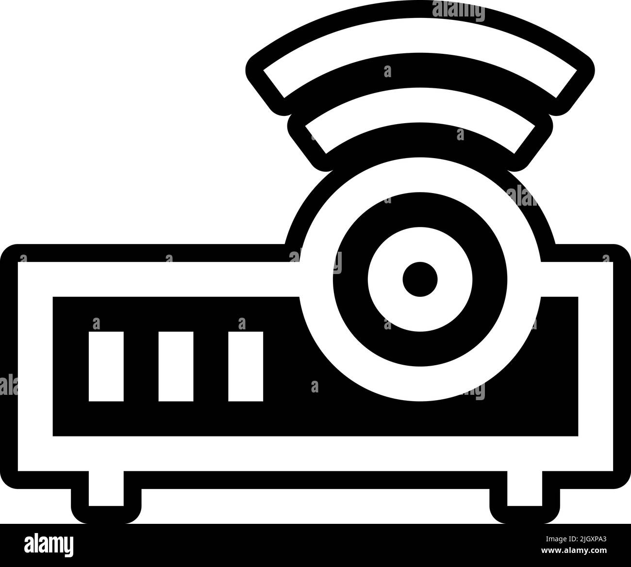 High school projector icon . Stock Vector