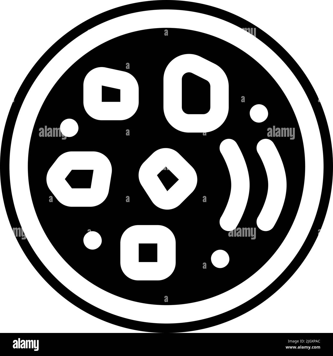 Hindu food saag aloo icon . Stock Vector