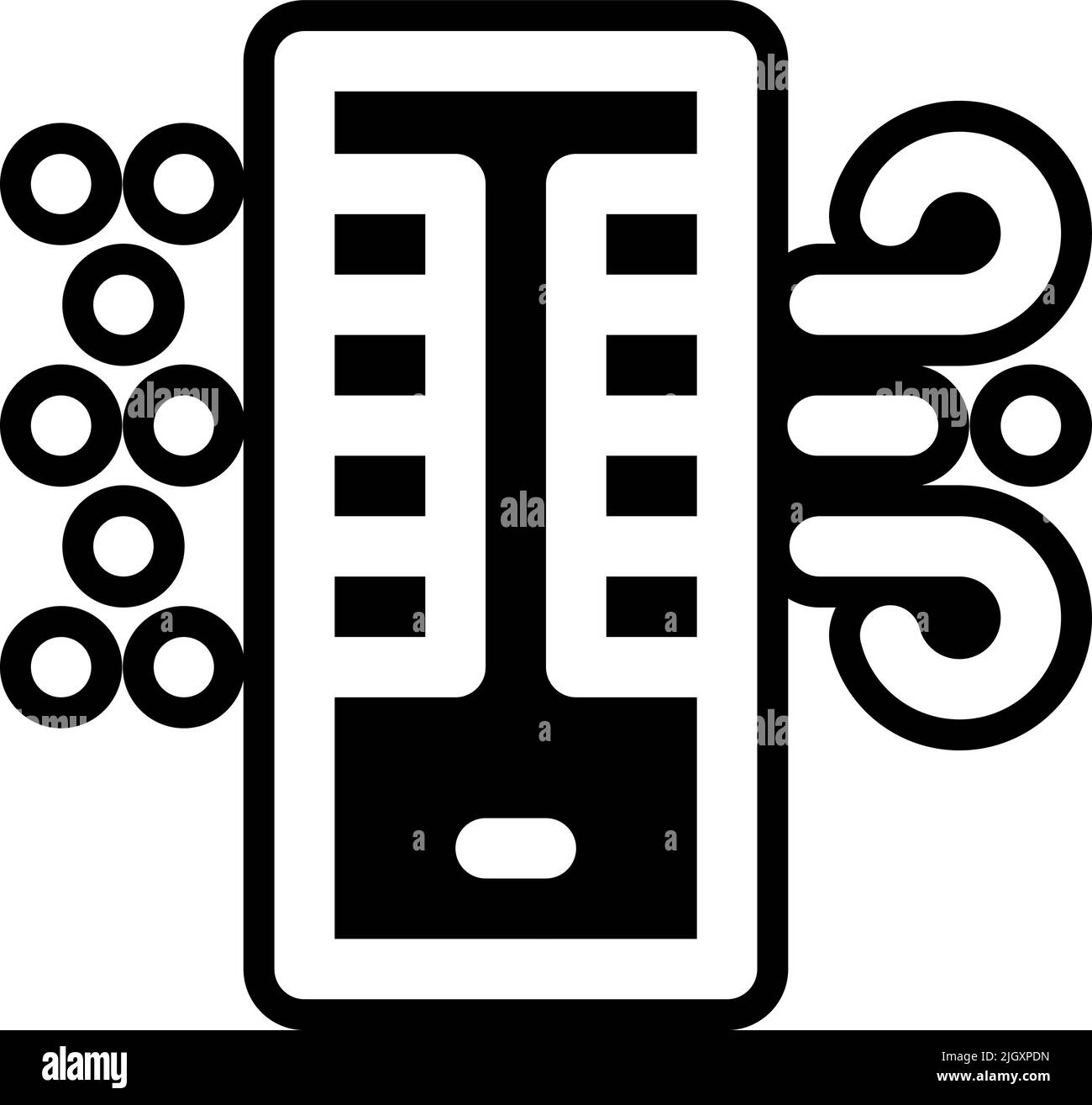 Households air purifier icon . Stock Vector