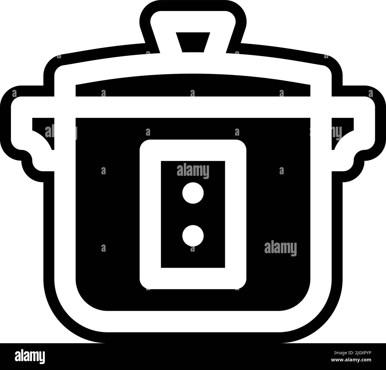 Households rice cooker icon . Stock Vector
