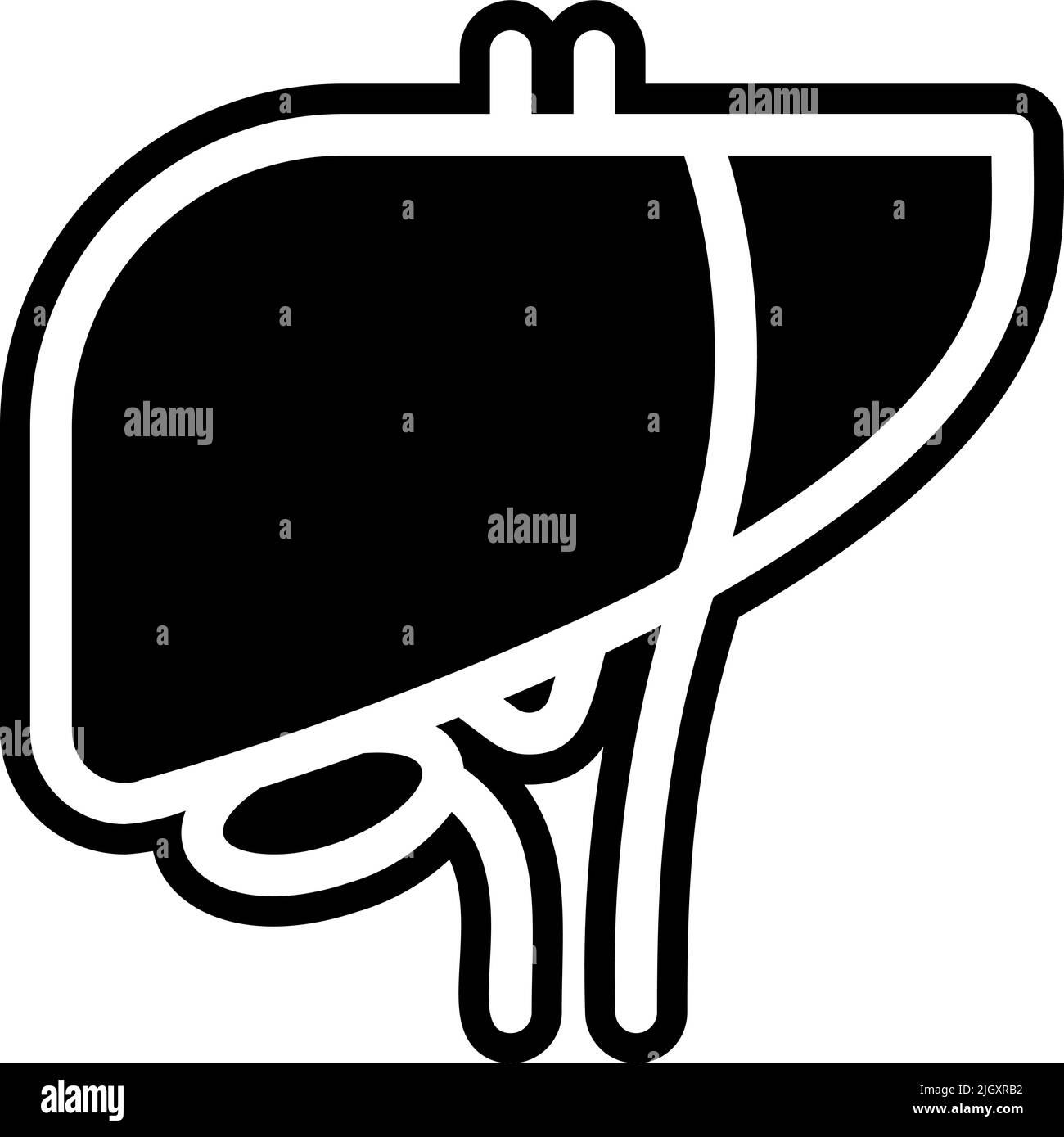 Infirmary medical liver icon . Stock Vector