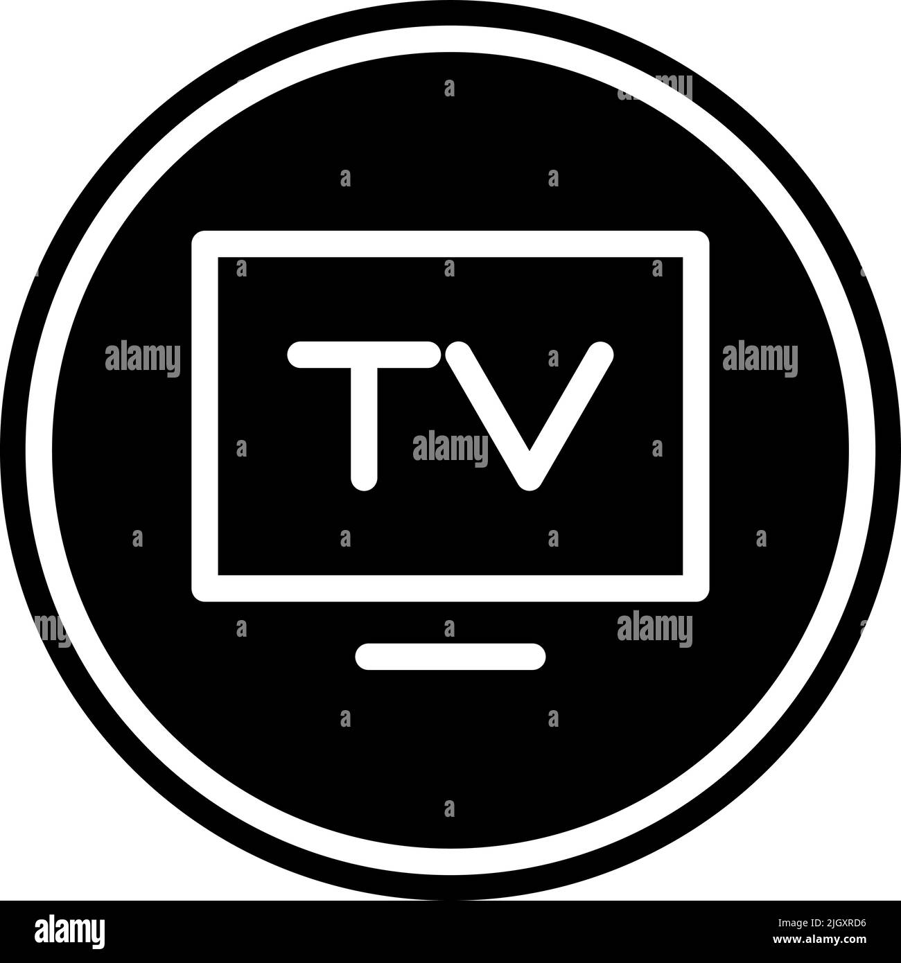 Internet of things smart tv icon . Stock Vector