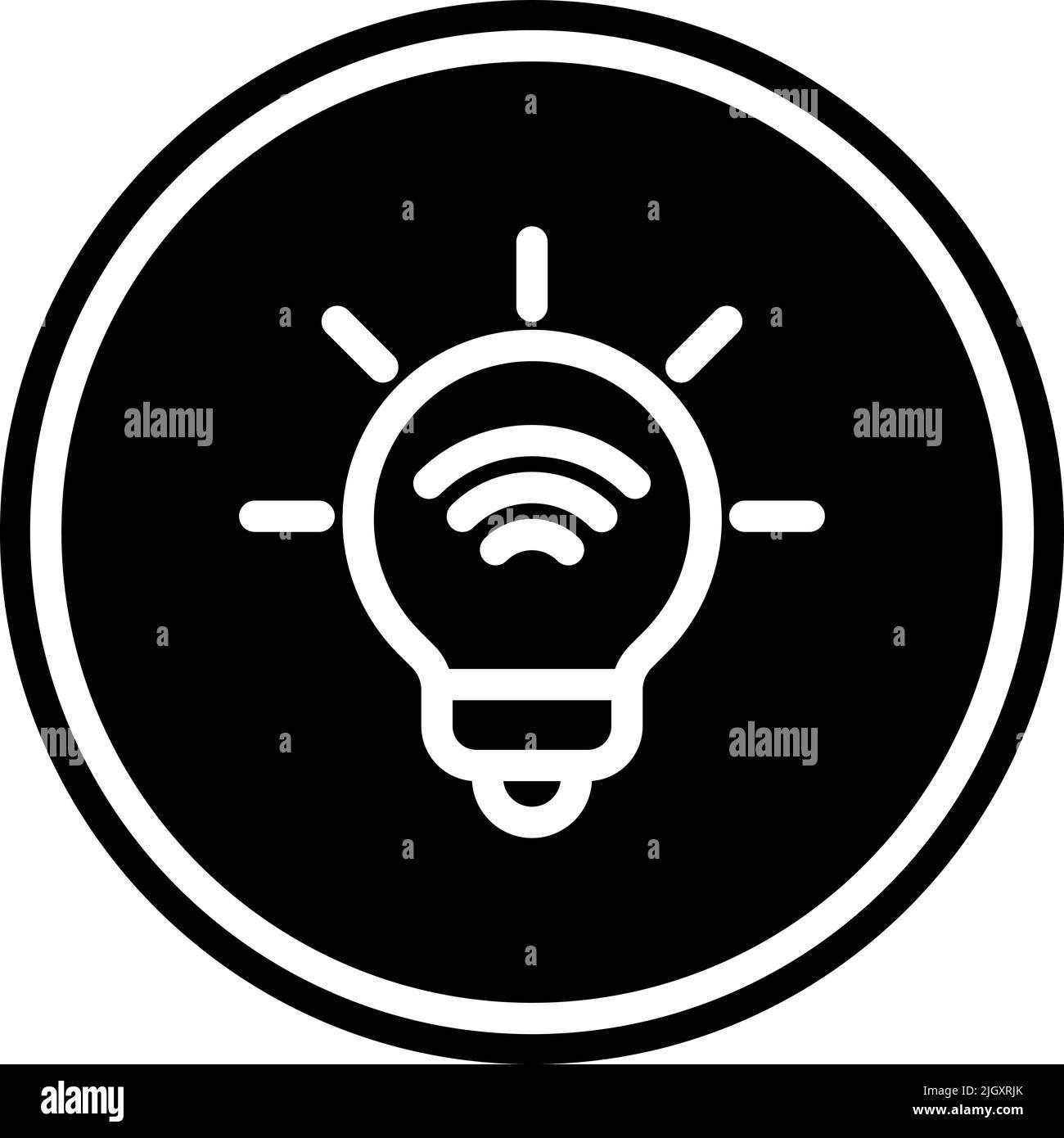 Internet of things light bulb icon Stock Vector Image & Art - Alamy