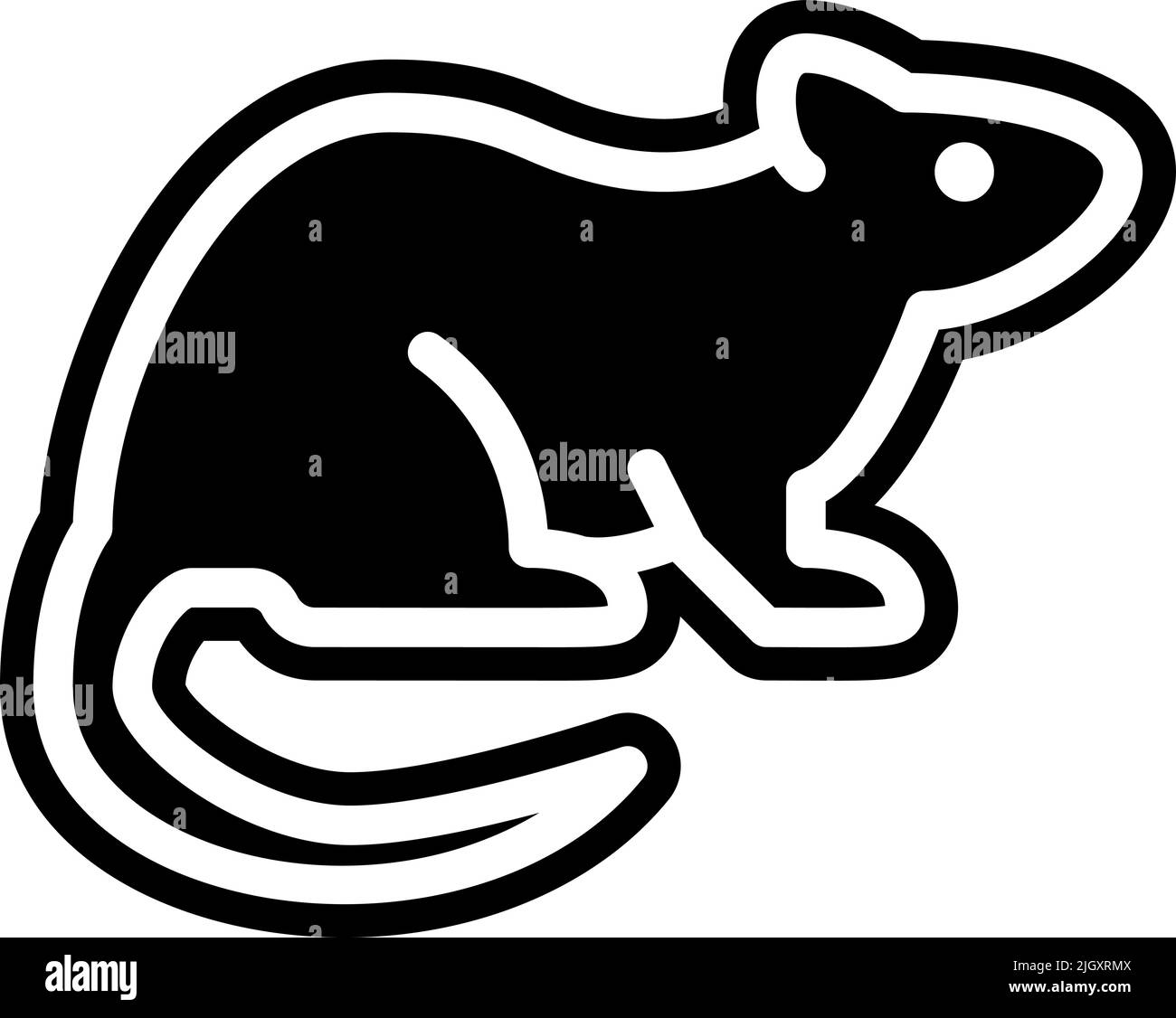 Insects parasites pest control rats icon . Stock Vector