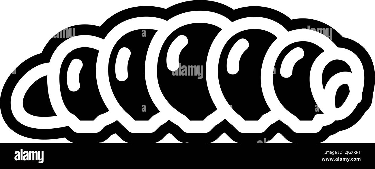 Insects parasites pest control caterpillar icon . Stock Vector