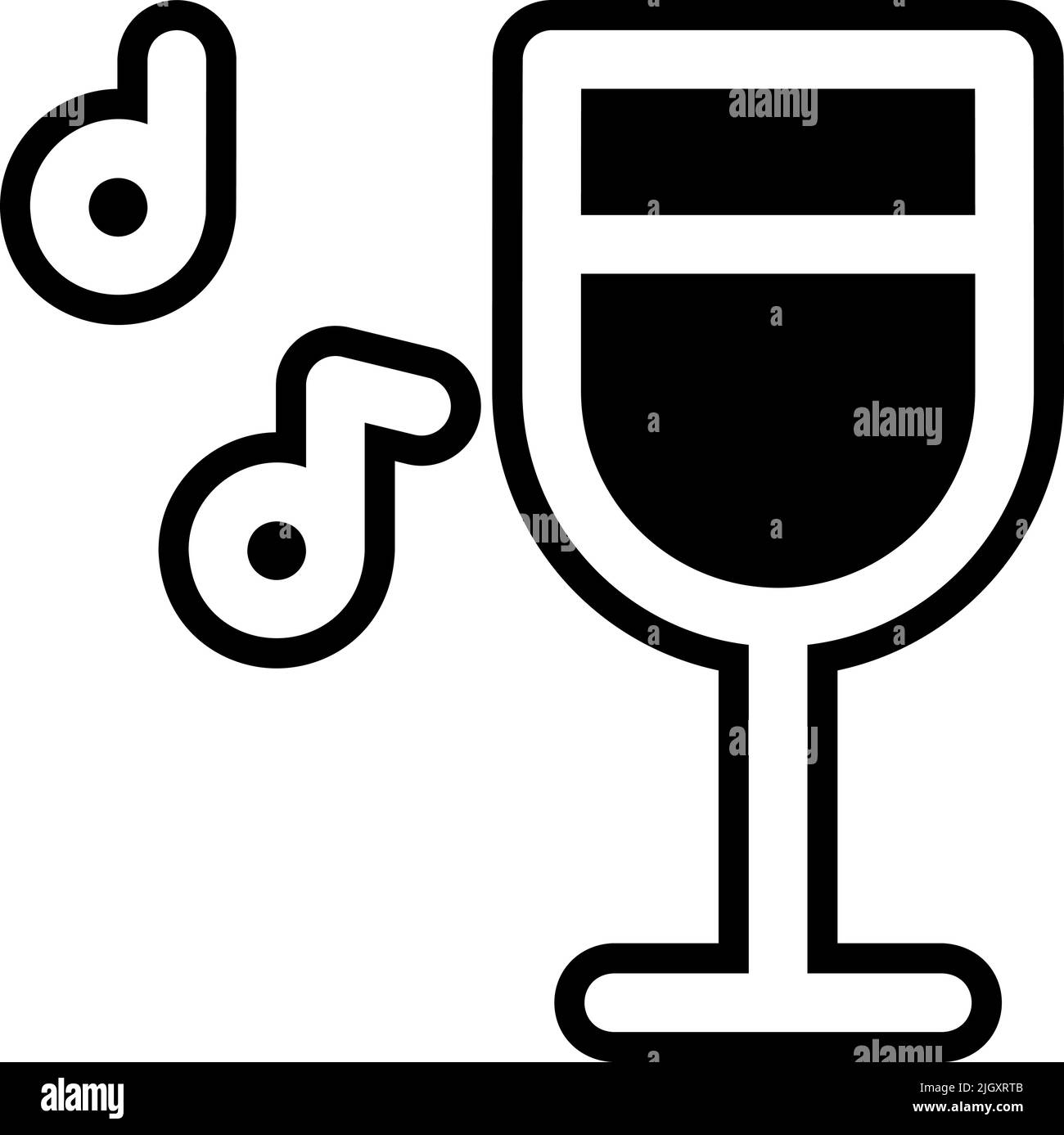 Jazz music wine icon Stock Vector Image & Art Alamy