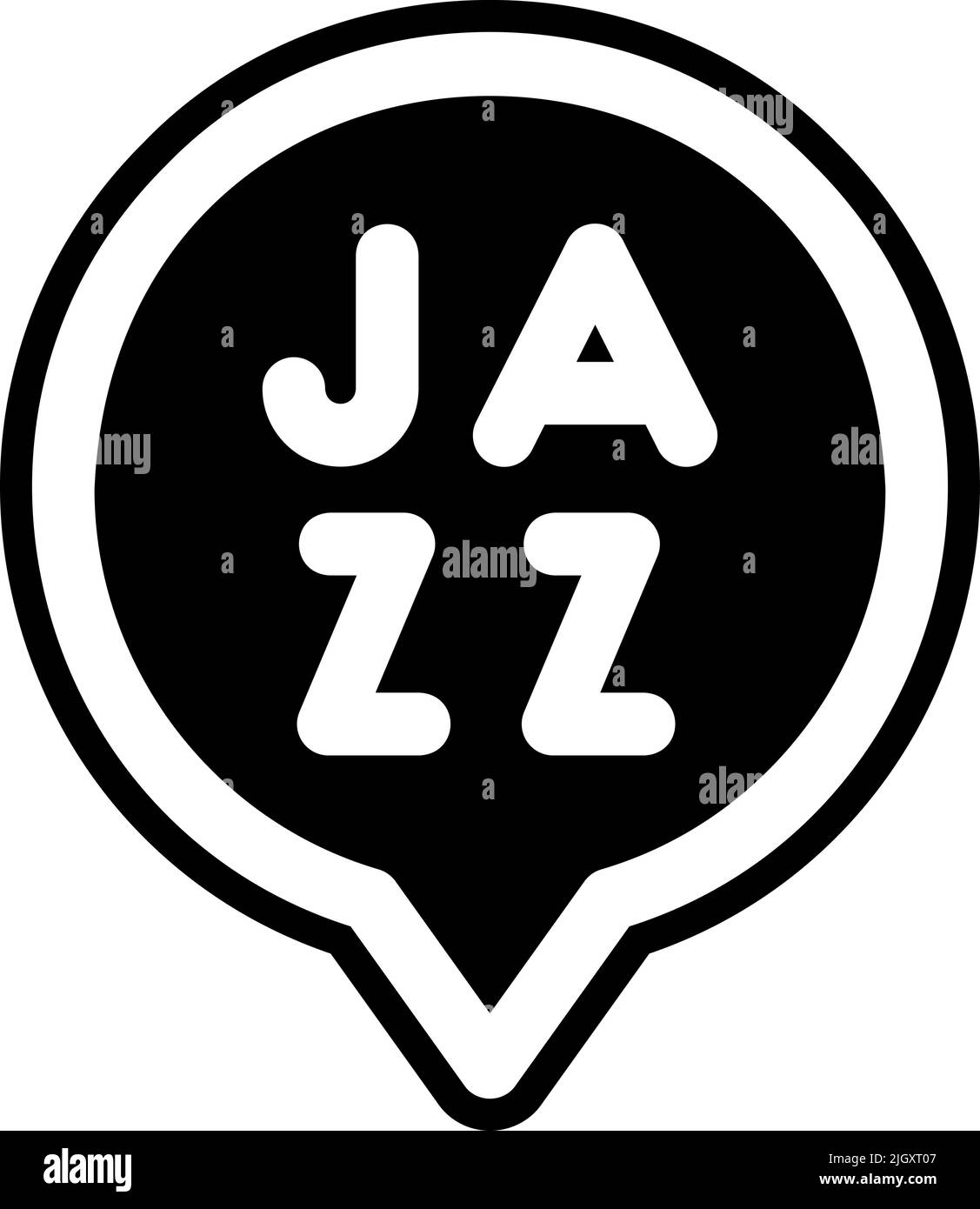 Jazz music icon . Stock Vector