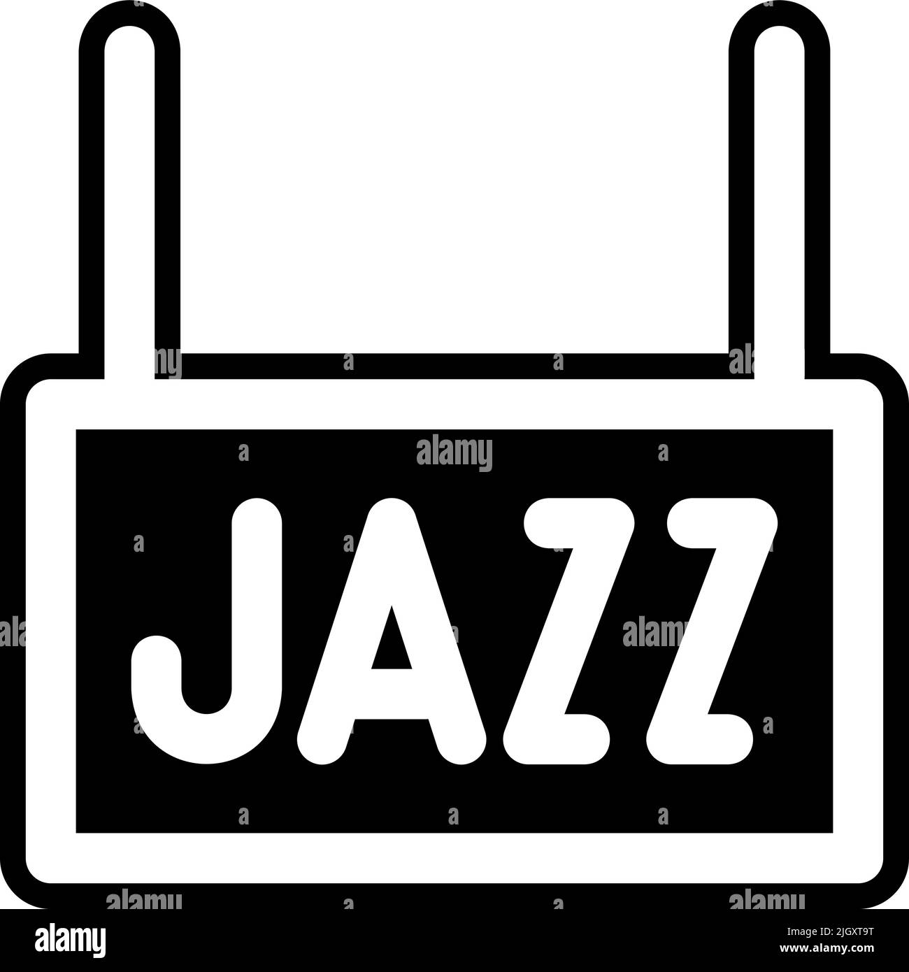 Jazz music icon . Stock Vector