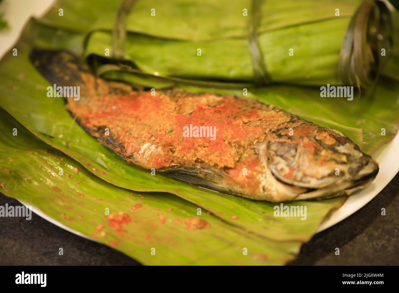south indian famous steamed fish recipe Stock Photo Alamy