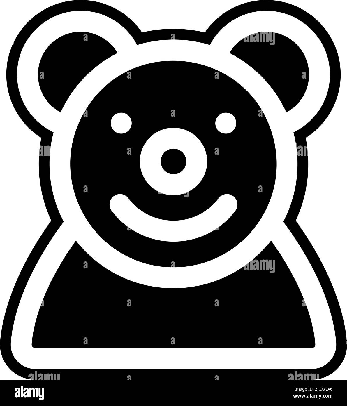 Kindergarten teddy bear icon Stock Vector Image & Art - Alamy