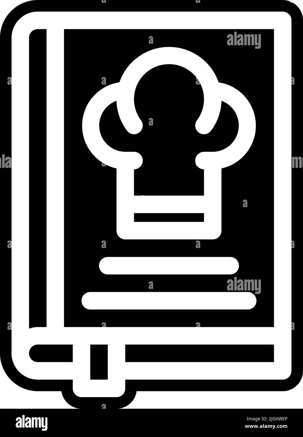 Kitchen recipe book icon . Stock Vector