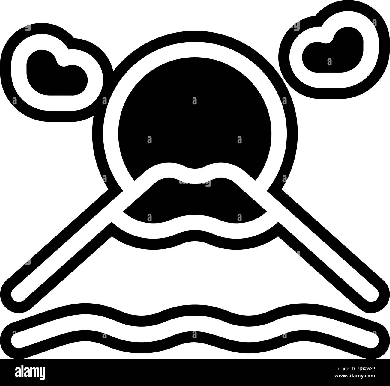 Mountain view sunset mount Cut Out Stock Images & Pictures - Alamy