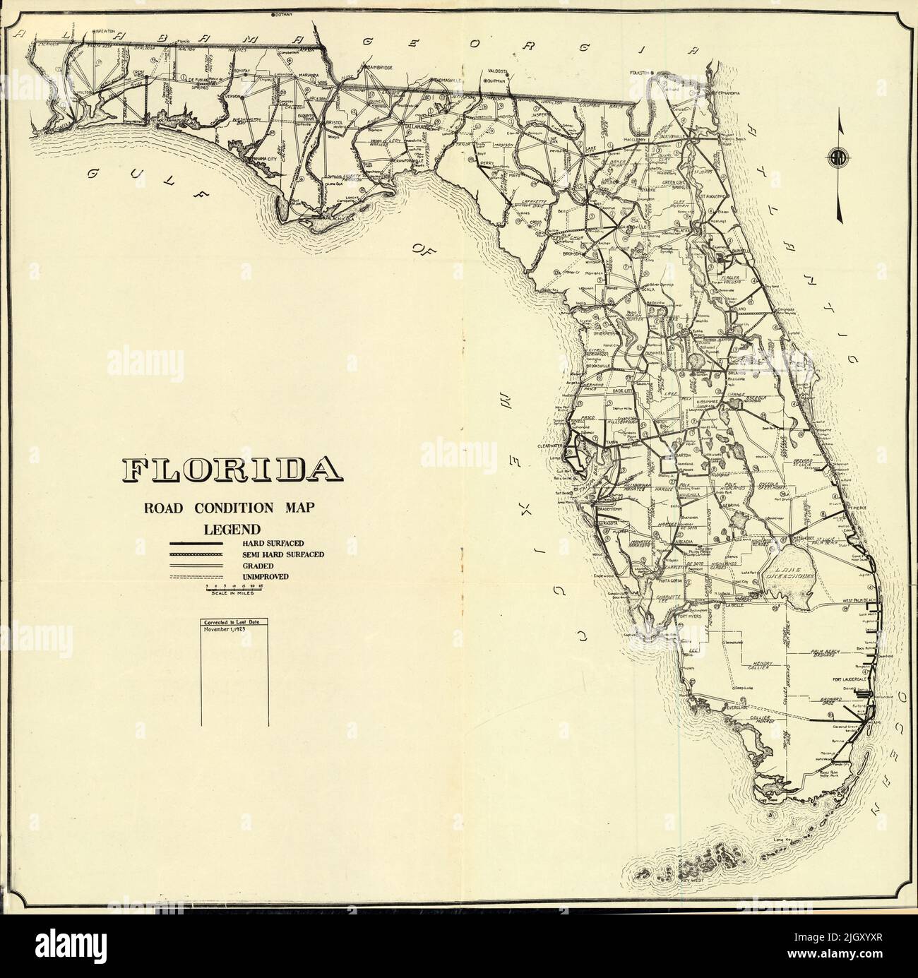 Vintage usa road map hi-res stock photography and images - Alamy