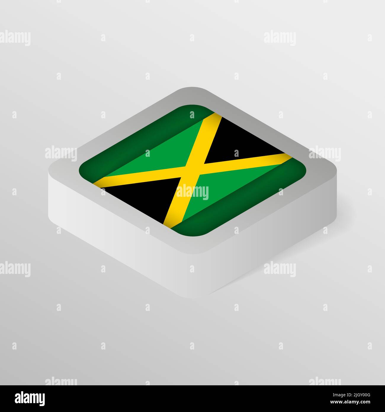 EPS10 Vector Patriotic shield with flag of Jamaica. An element of impact for the use you want to make of it. Stock Vector