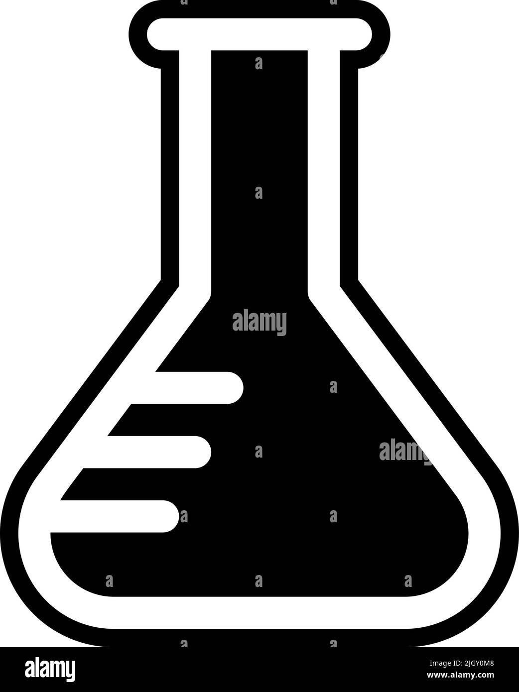 Mathematics science and medicine beaker icon Stock Vector Image & Art