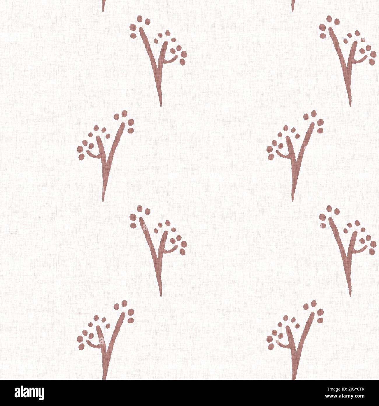 Gender neutral pink foliage leaf seamless raster background. Simple