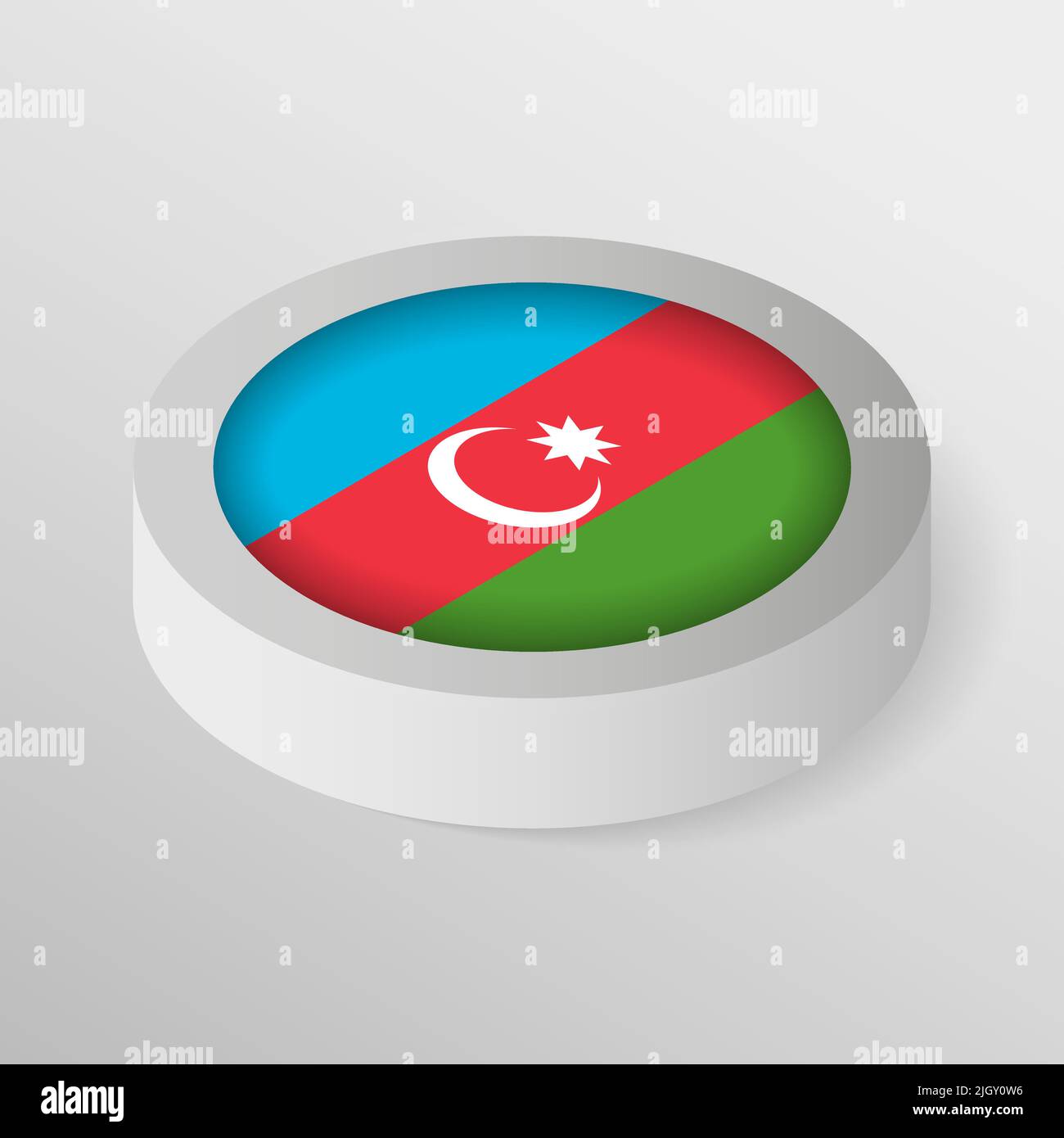 EPS10 Vector Patriotic shield with flag of Azerbaijan. An element of impact for the use you want to make of it. Stock Vector