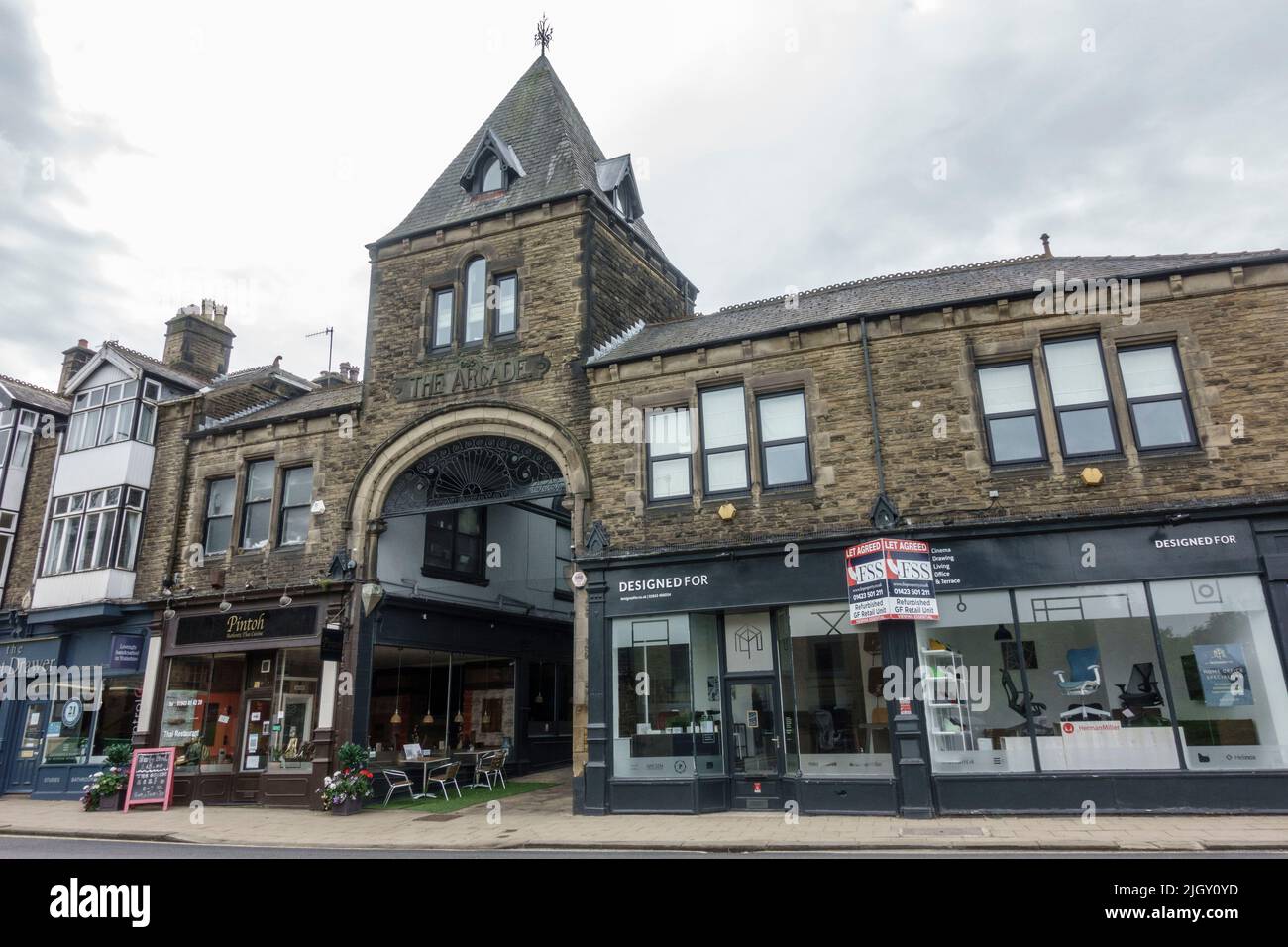 The Arcade, a Victorian arcade of shops in Ilkley, a spa town and civil