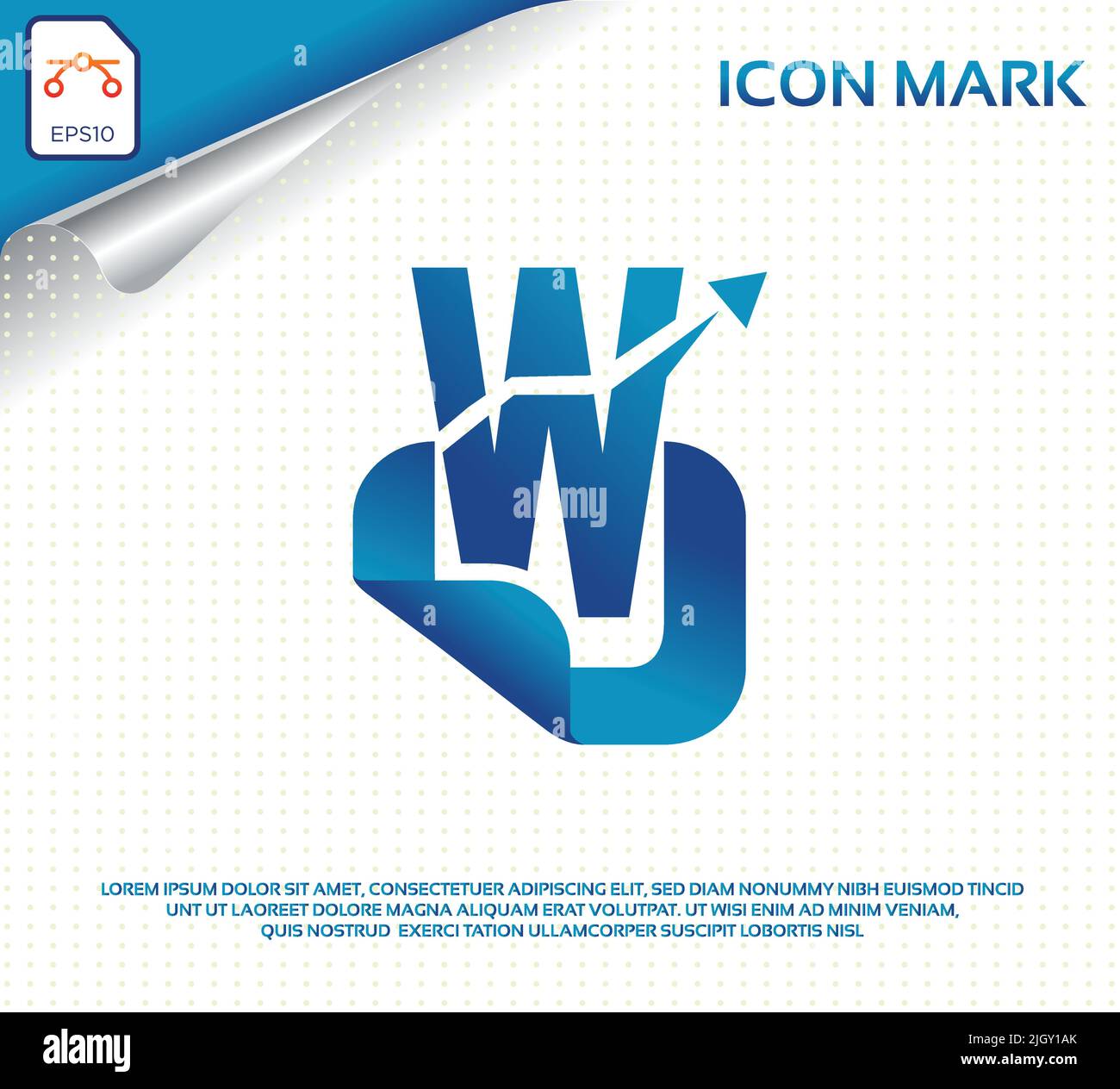 Creative letter w modern digital travel logo Stock Vector Image & Art ...