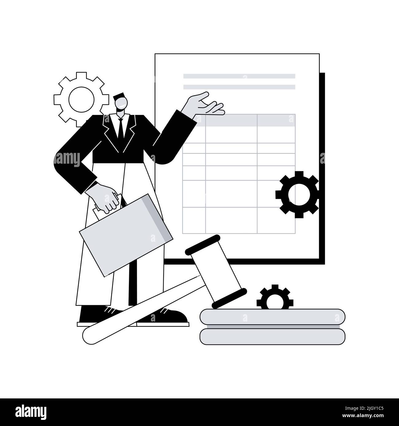 Legal notice abstract concept vector illustration. Legal requirement