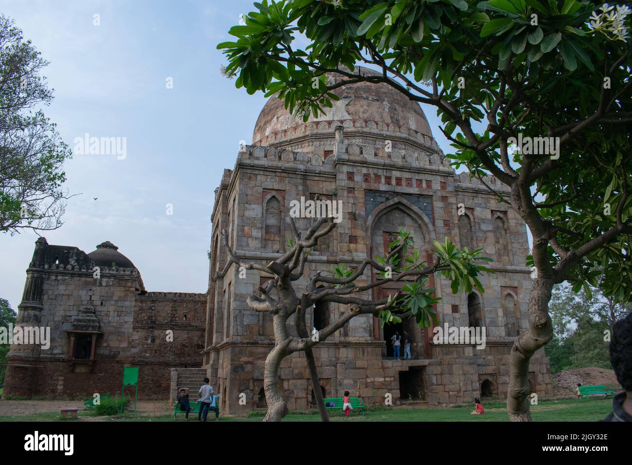 Building at Lodhi garden which is known as Bara Gumbad. Stock Photo