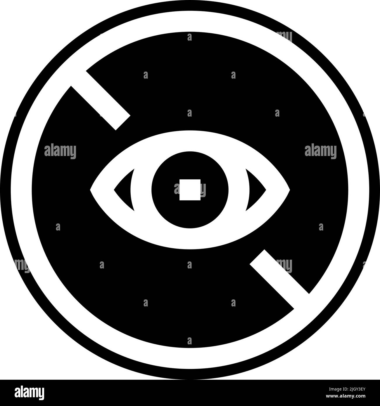Optometrist blind icon . Stock Vector
