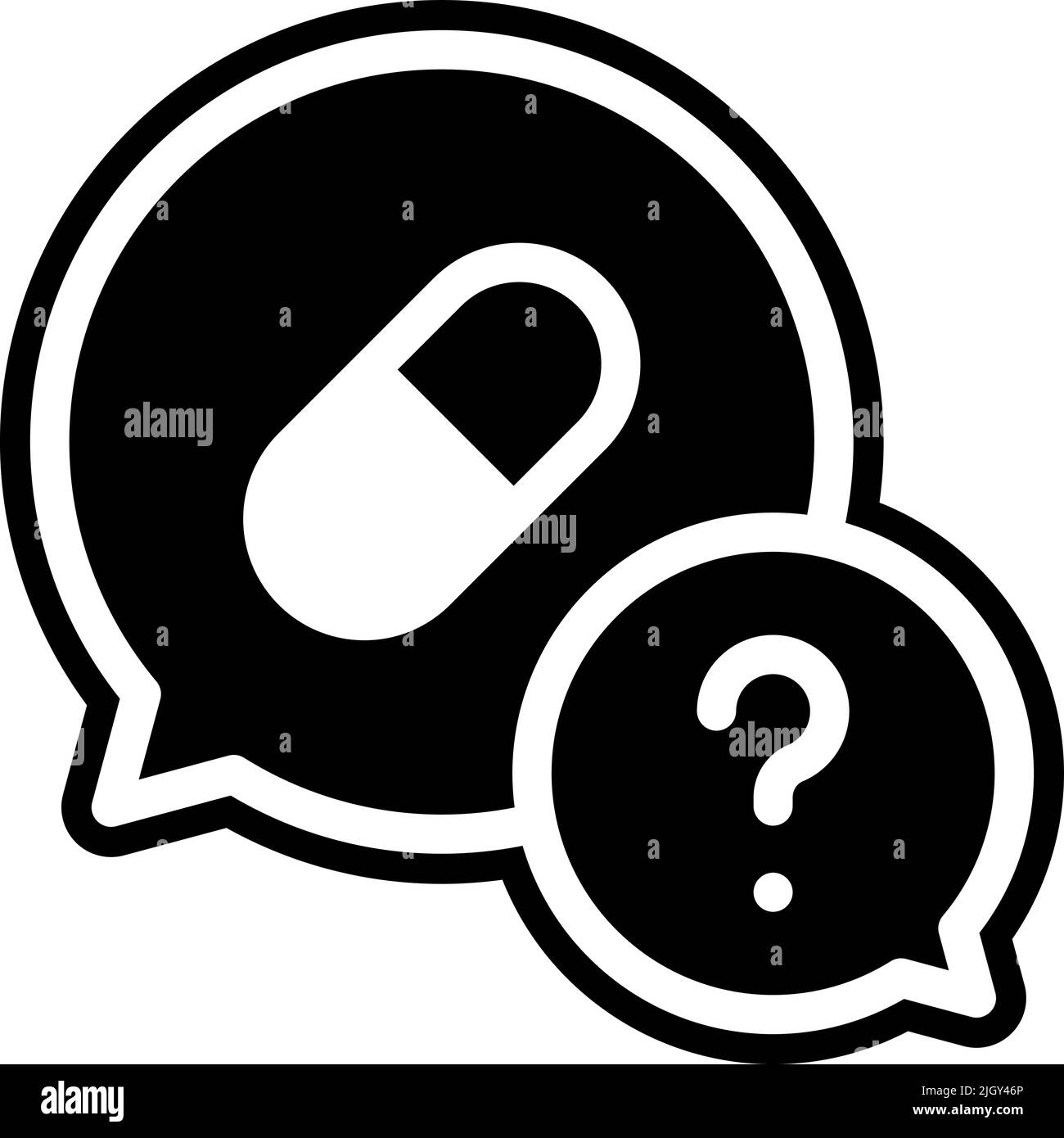 Pharmacy speech bubble icon . Stock Vector