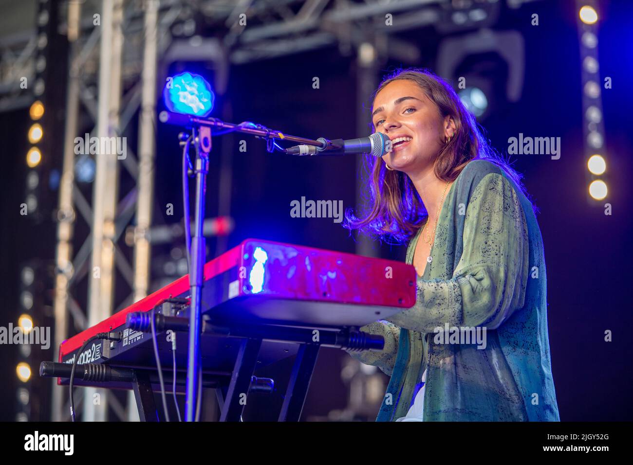 Tamzene performs live at the 2022 Cornbury Festival Stock Photo