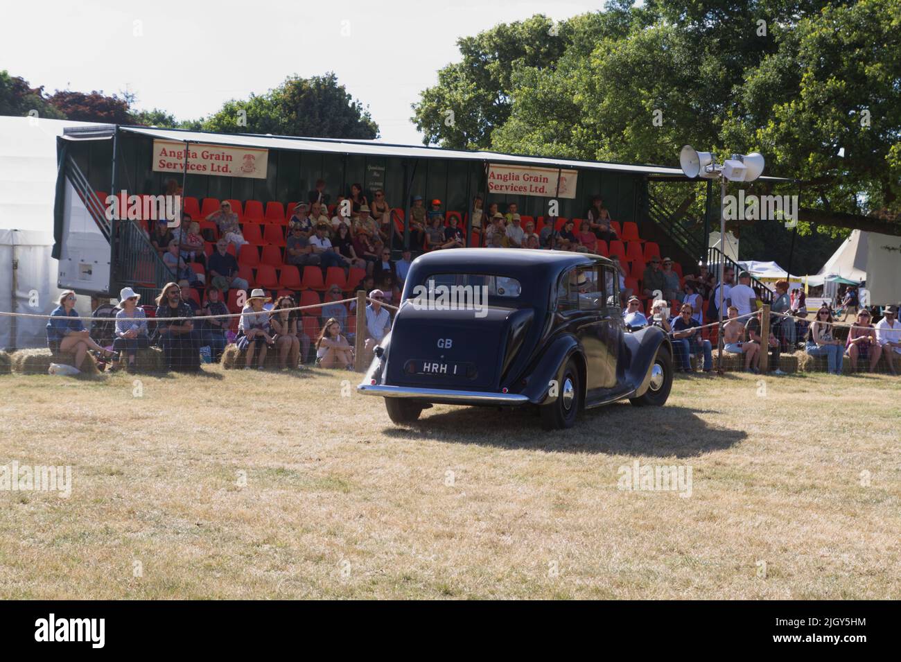 Classic car on show at the Tendring Hundred Show 2022 in Essex, the county's premier agricultural event. Stock Photo